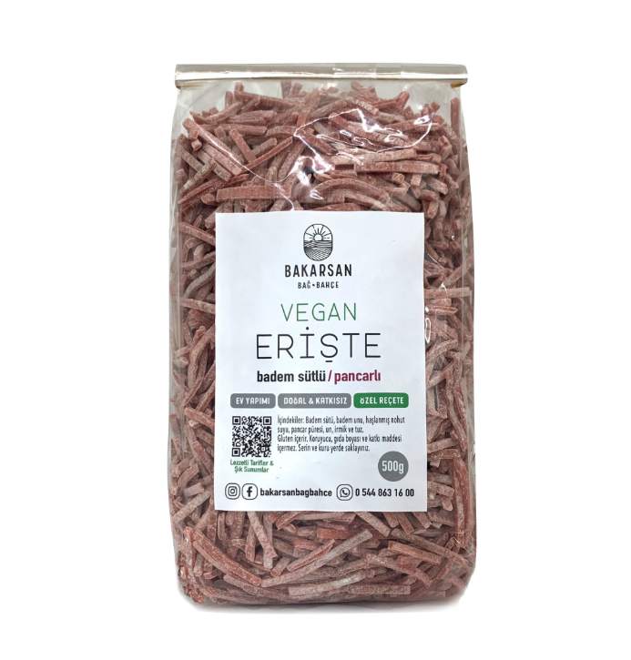 Vegan Pancarlı Erişte 500 Gr