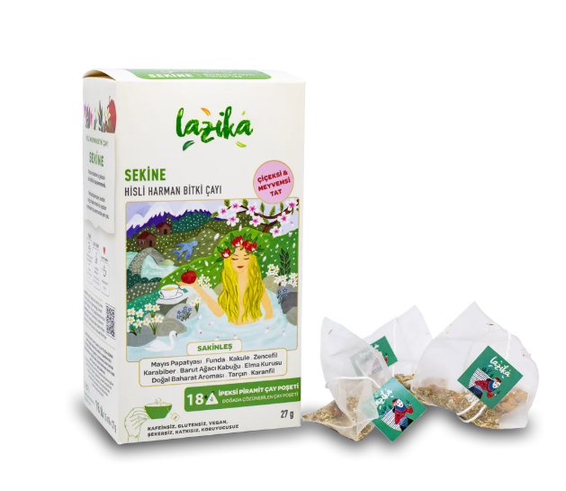 Sekine - 18 adet piramit poşet